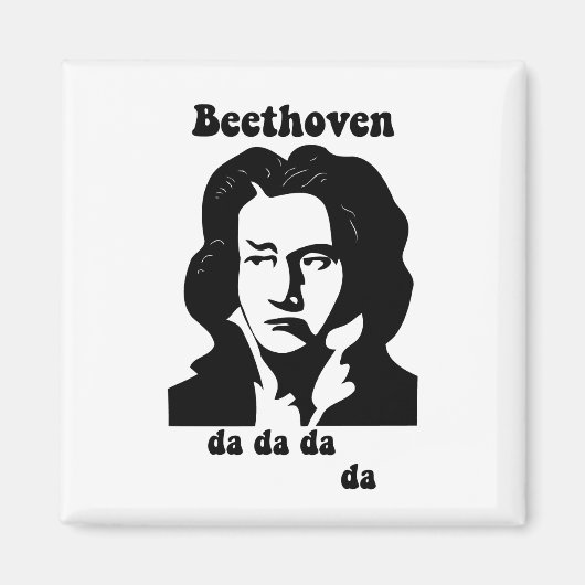 Funny Beethoven Magneet (Voorkant)