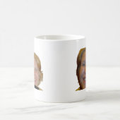 Funny Before and After Morning Coffee Meme Mug (Centre)