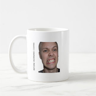 Funny Before and After Morning Coffee Meme Mug Koffiemok