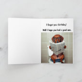 FUNNY BELATED BIRTHDAY KAART (Binnen)