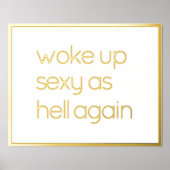 Funny Beleef zelf gouden Prints (Voorkant)