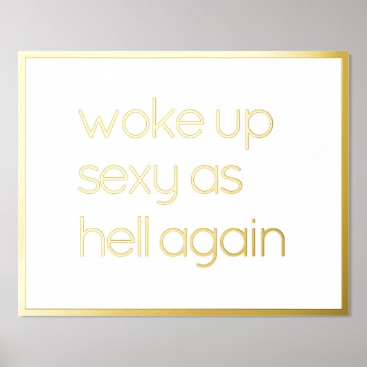 Funny Beleef zelf gouden Prints (Voorkant)