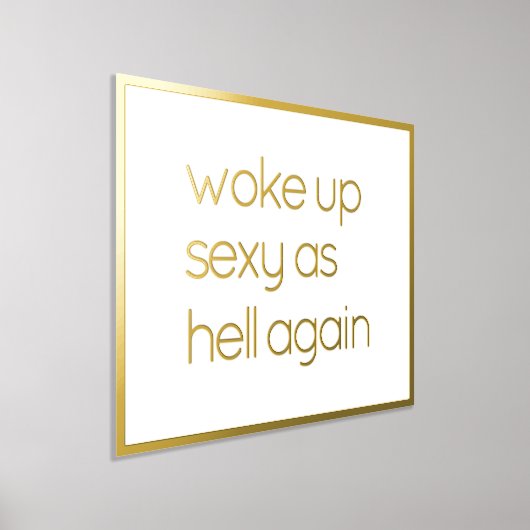 Funny Beleef zelf gouden Prints (Laagn)