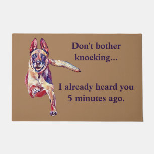 Funny Belgium Malinois Doormat Deurmat