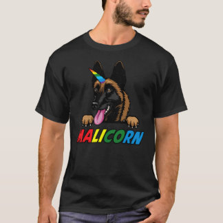 Funny Belgium Malinois Malicorn voor Maligator K-9 T-shirt