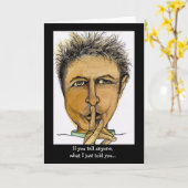 Funny Belly Button Secret Kaart (Gele Bloem)