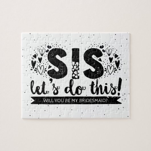 Funny, ben jij mijn Bridesmaid-voorstel? Legpuzzel (Horizontaal)