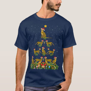Funny Bengal Cat Lover Santa Bengal Cat Kerstmis T-shirt