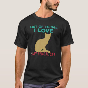 Funny Bengal Cat T-shirt