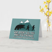 Funny beren kaart (Gele Bloem)