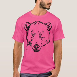 Funny Beren Zookeeper Schattig Beer Face Animal Lo T-shirt