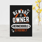 Funny Berne Doodle Kaart (Gele Bloem)