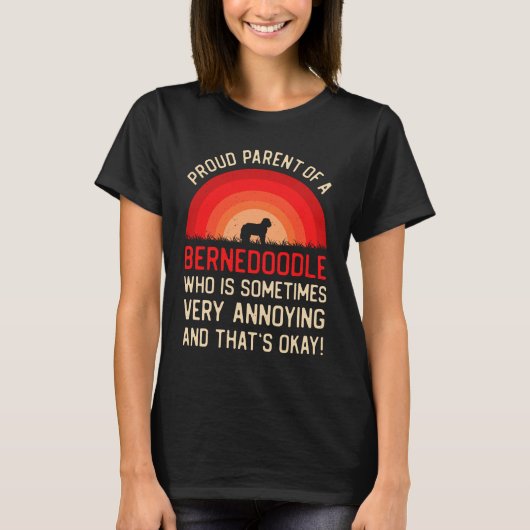 Funny Bernedoodle T-shirt (Voorkant)