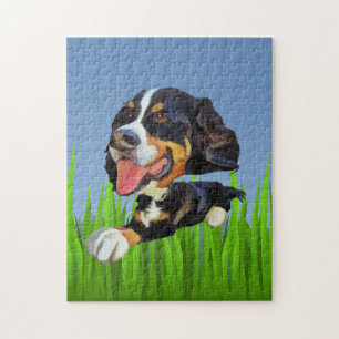 Funny Bernese Mountain Dog 252 Piece Puzzle Legpuzzel
