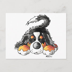 Funny Bernese Mountain Dog Cartoon Briefkaart