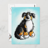 Funny Bernese Mountain Dog Cartoon Briefkaart (Voorkant / Achterkant)