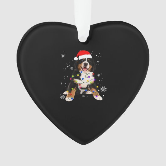 Funny Bernese Mountain Dog Lights Christmas Matchi (devant)