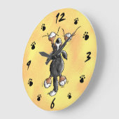 Funny Bernese Mountain Dog Wall klok (Hoek)