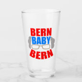 Funny Bernie Sanders Bern Baby Bern Glas (Voorkant)
