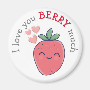 Funny Berry Ik hou van je Magneet