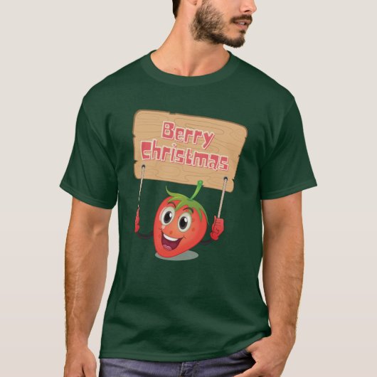 Funny Berry Kerstmis T-shirt (Voorkant)