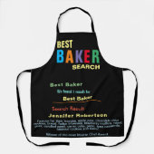 Funny Best Baker Chef All-Over Print Apron Schort (Voorkant)