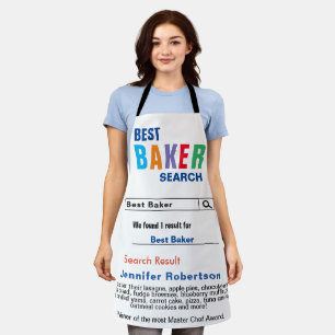 Funny Best Baker Chef All-Over Print Apron Schort