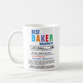 Funny Best Baker Search Coffee Mok (Links)
