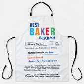 Funny Best Baker Search Schort (Voorkant)