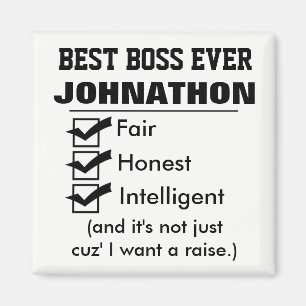 Funny Best Boss Ever Magneet