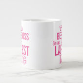 Funny Best Boss Pink Quote Big Mok - Office Humor (Voorkant)