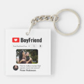 Funny Best BoyVriend ooit Zoekresultaat Sleutelhanger (Achterkant)