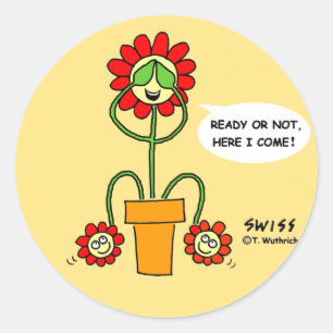 Funny Best Buds Gardening Cartoon Huid 'n' zoeken Ronde Sticker