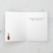 Funny Best By Par Golf Pun Carte Fête des pères (Intérieur)