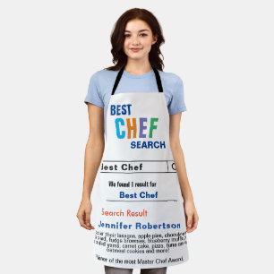 Funny Best Chef All-Over Print Apron Schort