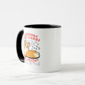 Funny Best Corgi Momma met graphics harten Mok (Voorkant links)