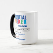 Funny Best Essential Worker Search Magische Mok (Voorkant links)