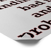 Funny Best Foot Demotivational Poster (Hoek)