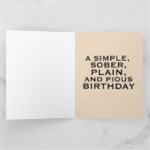 Funny best friend Birthday Amish Greeting Card Kaart (Binnen)