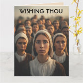 Funny best friend Birthday Amish Greeting Card Kaart (Gele Bloem)