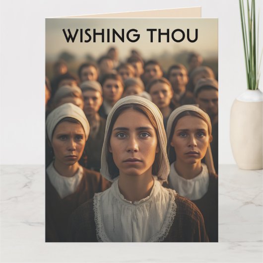 Funny best friend Birthday Amish Greeting Card Kaart (Voorkant)