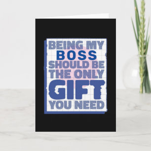 Funny Best Gift for Boss Kaart