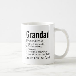 Funny Best Grandad Definition Gift voor Grandfathe Koffiemok