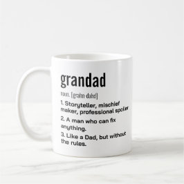 Funny Best Grandad Definition Gift voor Grandfathe Koffiemok