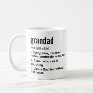 Funny Best Grandad Definition Gift voor Grandfathe Koffiemok