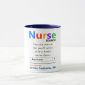 Funny Best Nurse Mok (Midden)