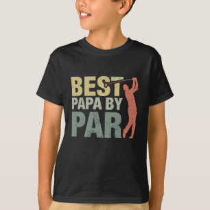 Funny Best Papa van Par Vaderdag Golf Gift Gran T-shirt