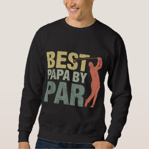 Funny Best Papa van Par Vaderdag Golf Gift Gran Trui