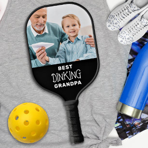 Funny Best Pickleball Grandpa Persoonlijk 2 Foto Pickleball Paddle