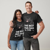 Funny Best Pug Dad Ever Black Pug Owner Vader's D T-shirt (Unisex)